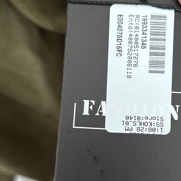 Kohl's Long Green Open Cardigan with Pockets Wide Cuffs Women's XXL NWT - Picture 5 of 7